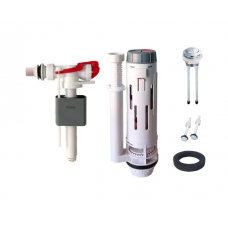 Koer KT-0303-1/2'' комплект механизма спуска (два режима) и наполнения бачка унитаза с боковым подключением Koer KT-0303-1/2'' комплект механизма спуска (два режима) и наполнения бачка унитаза с боковым подключением