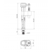 Koer KT-0104-1/2'' механизм наполнения бачка унитаза с нижним подключением Koer KT-0104-1/2'' механизм наполнения бачка унитаза с нижним подключением