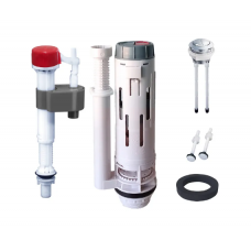 Koer KT-0302-1/2'' комплект механизма спуска (два режима) и наполнения бачка унитаза с нижним подключением Koer KT-0302-1/2'' комплект механизма спуска (два режима) и наполнения бачка унитаза с нижним подключением